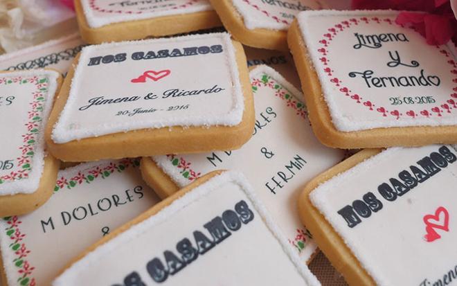 Regalos de boda originales: Galletas personalizadas