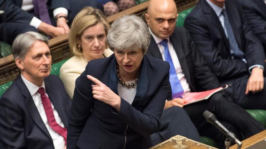 Theresa May, en el Parlamento.