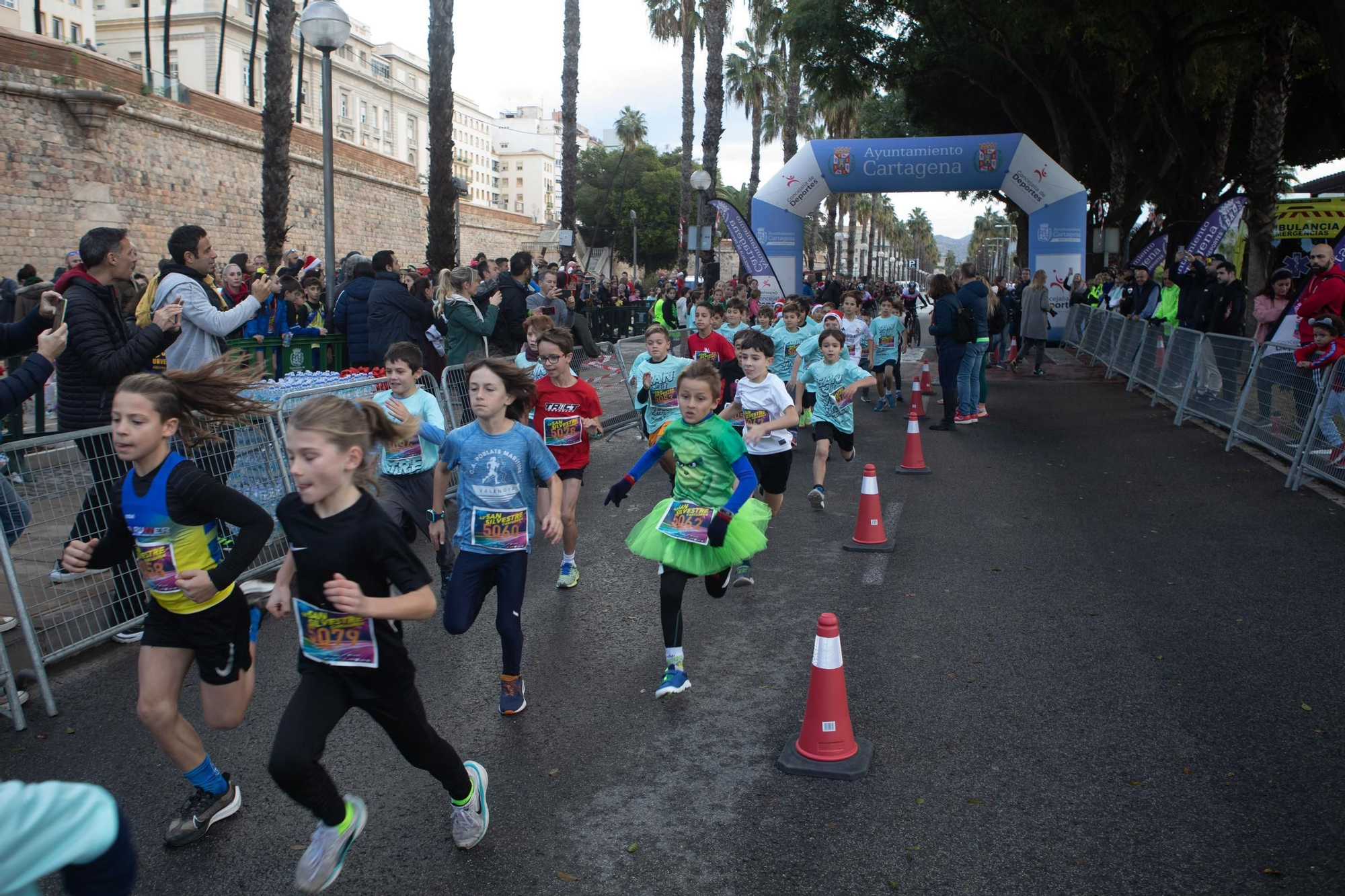 Las imágenes de la San Silvestre infantil 2024 en Cartagena