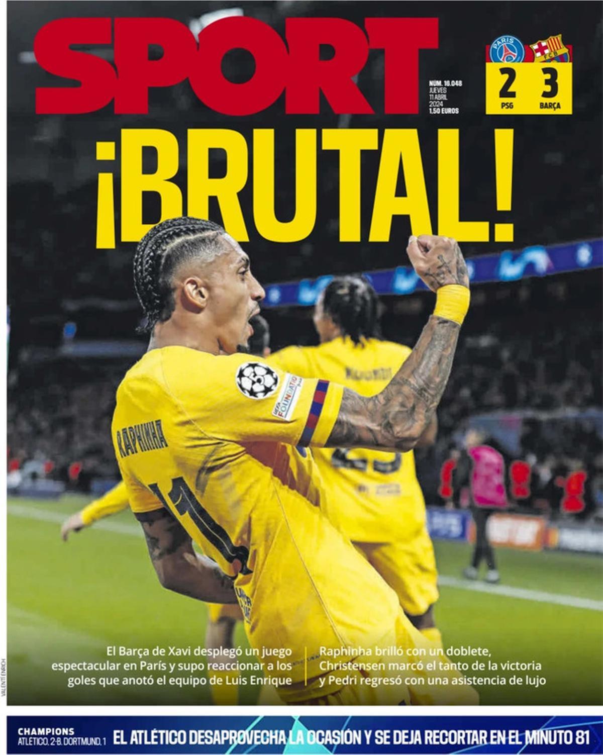 Las portadas de los periódicos deportivos de hoy, jueves 11 de abril Las portadas de los periódicos deportivos de hoy, jueves 11 de abril