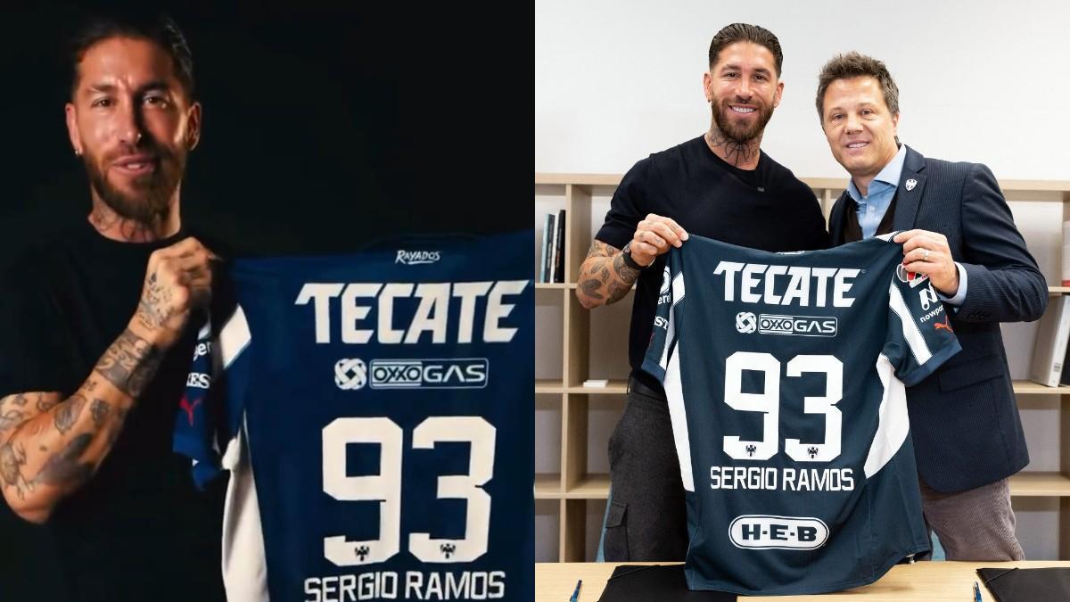 Sergio Ramos, con el 93 en Rayados de Monterrey