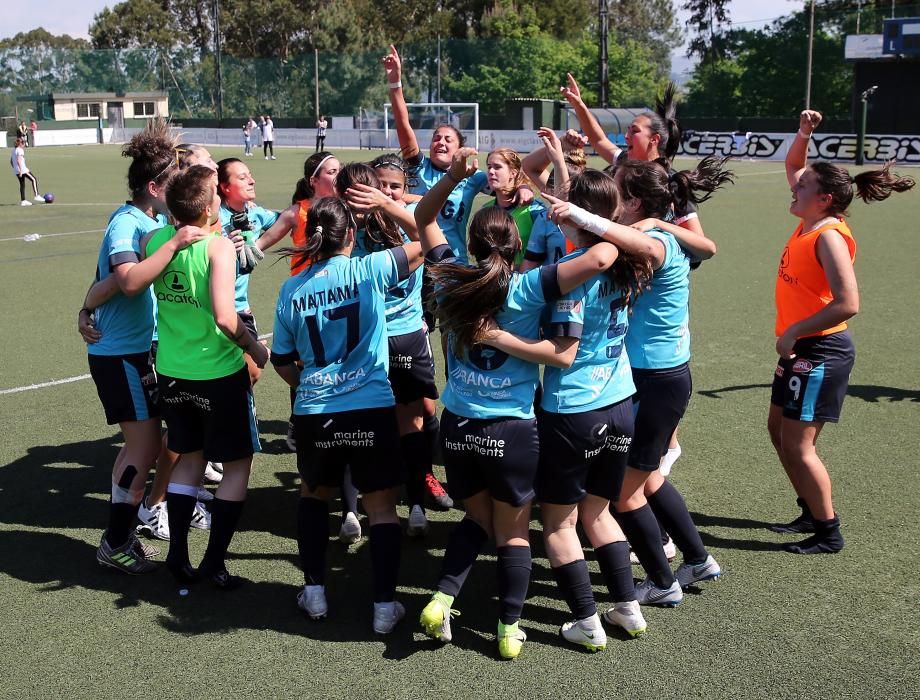 Las viguesas ganan al Victoria FC y confirman su ascenso como mejor quinto clasificado de la categoría.