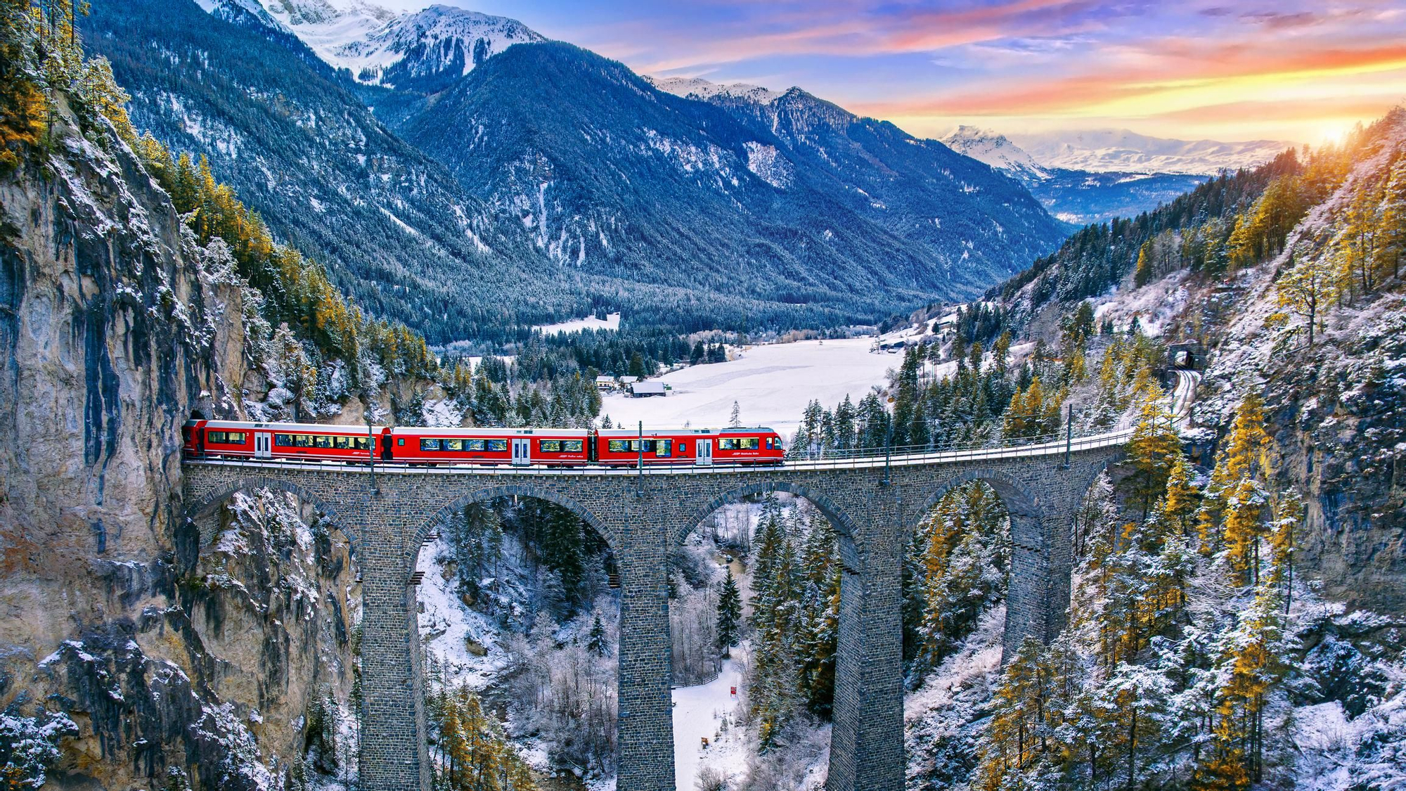 Montaña en Filisur, Suiza