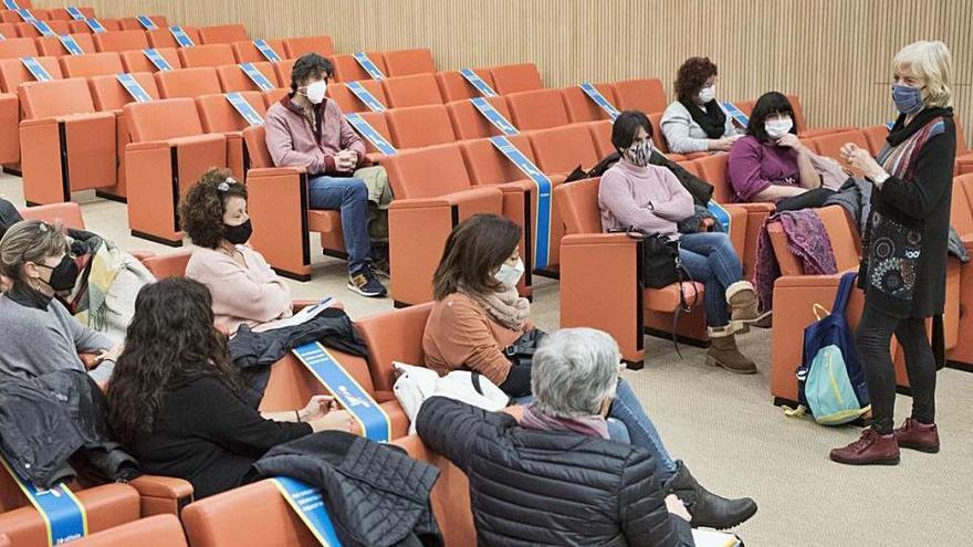 La reunió d&#039;ahir a la tarda a la sala d&#039;actes de la fundació Althaia