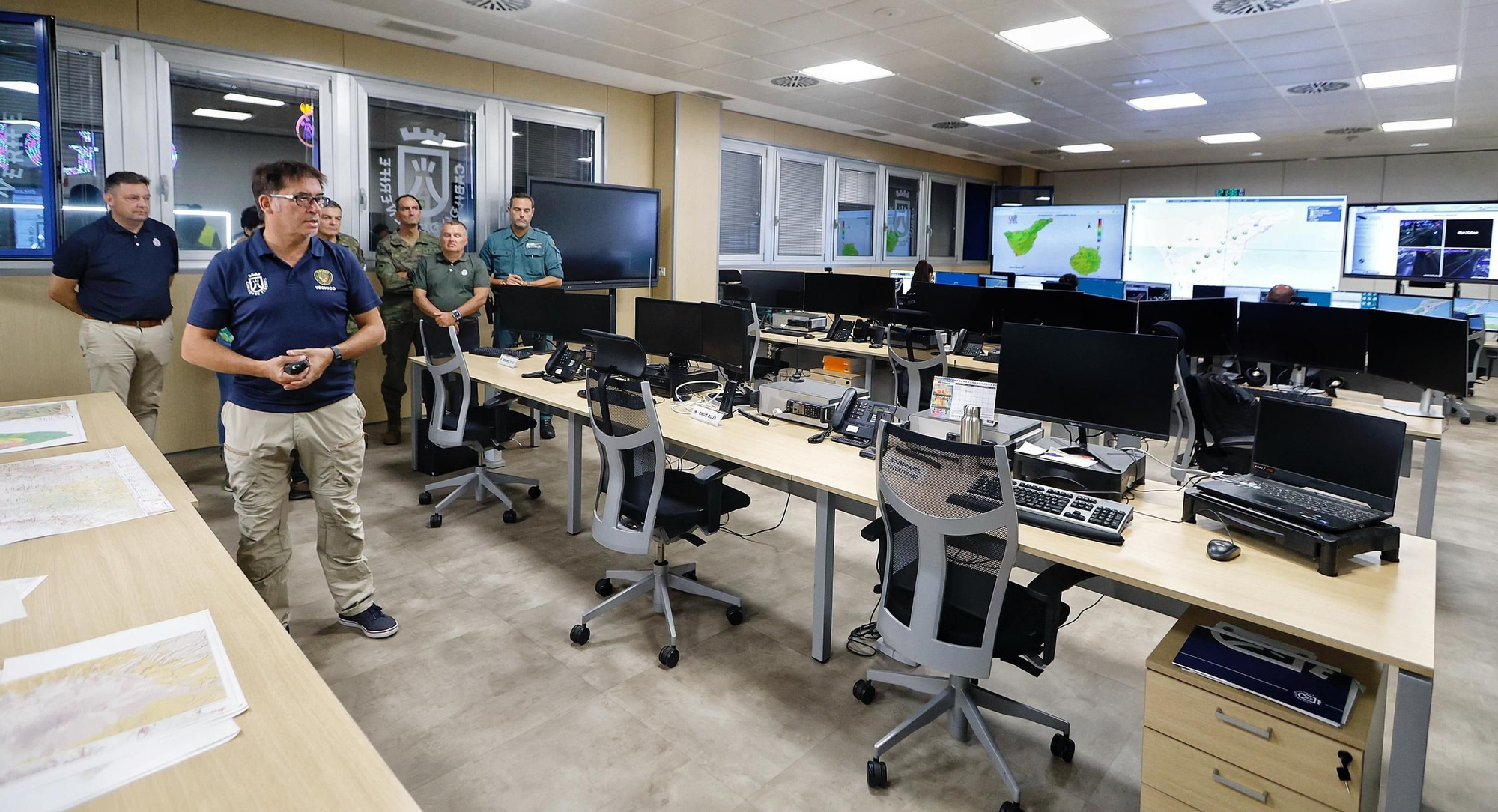Visita nocturna al Operativo de Prevención y Extinción de Incendios Forestales