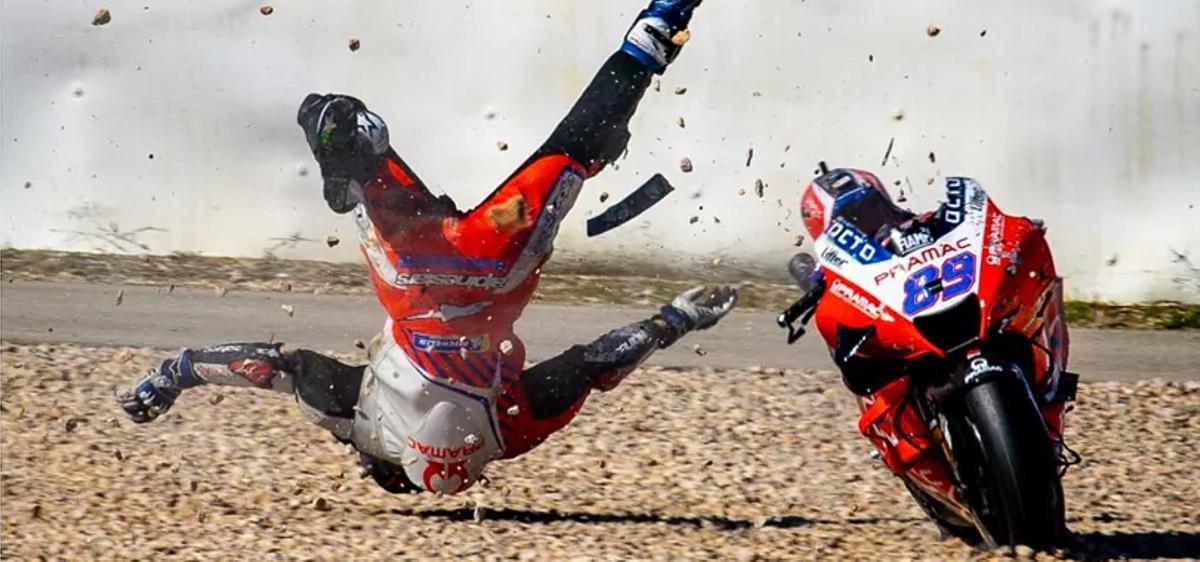 La durísima caída de Jorge Martín en Portugal