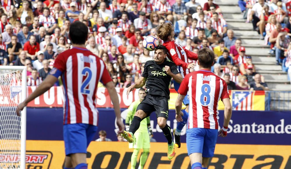 El partido entre el Atlético de Madrid y el Sporting, en imágenes