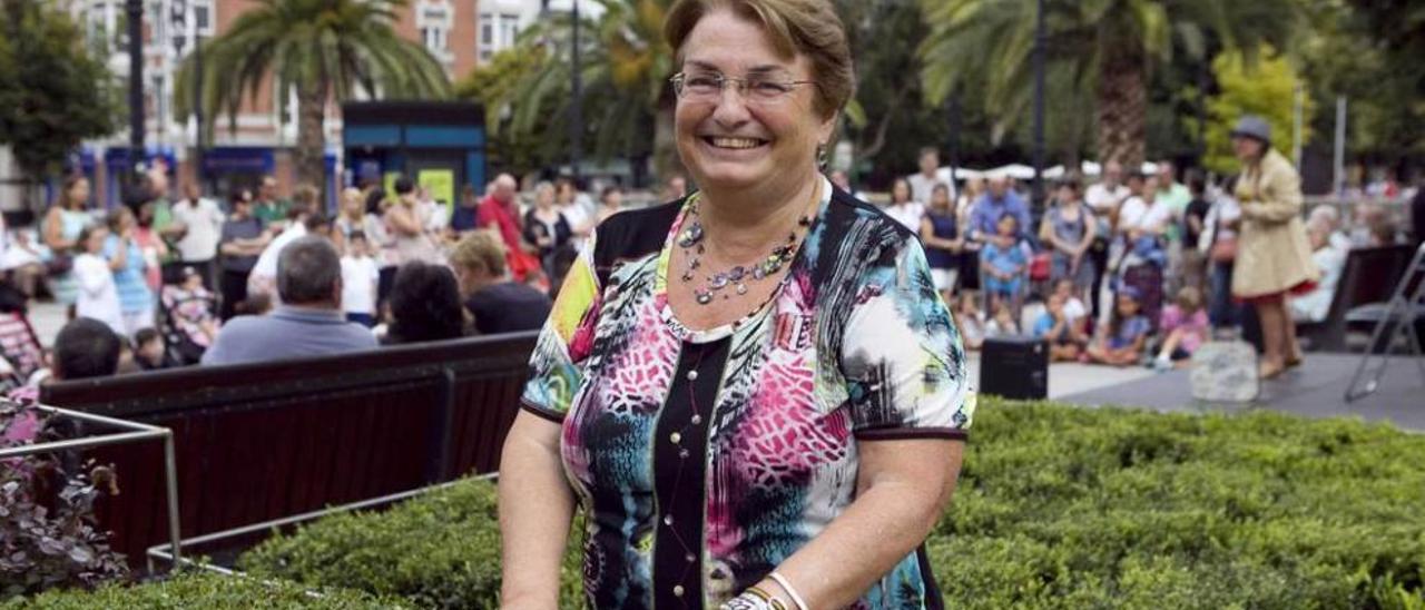 Carmen Veiga, en el paseo de Begoña.