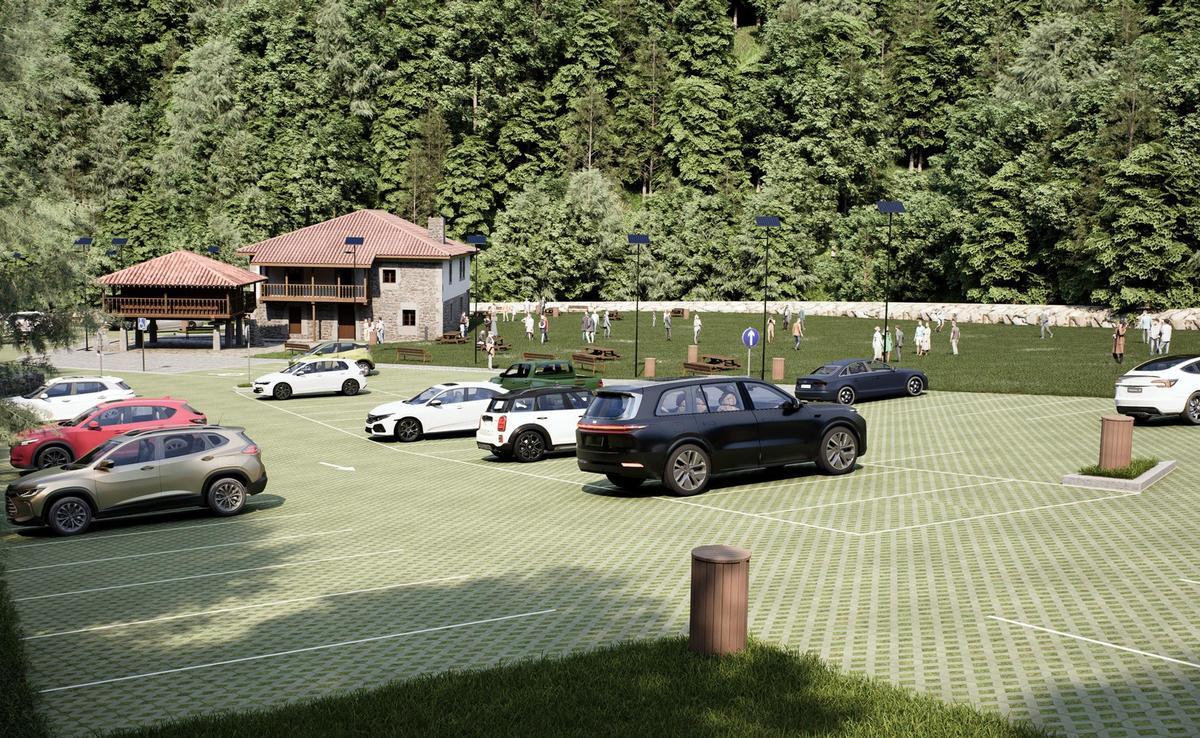 Recreación de Les Llanes una vez ejecutado el proyecto.