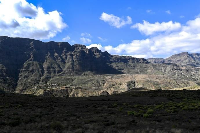 GRAN CANARIA 26-01-2019  SANTA LUCIA DE TIRAJANA-SAN BARTOLOME DE TIRAJANA. Fotos al macizo de Amurga. Fotos a los terrenos de la familia de Román comprados por el Cabildo.  FOTOS: JUAN CASTRO