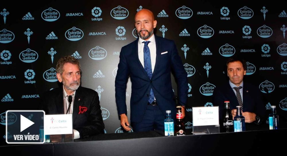 Presentación de Cardoso: nuevo técnico del Celta