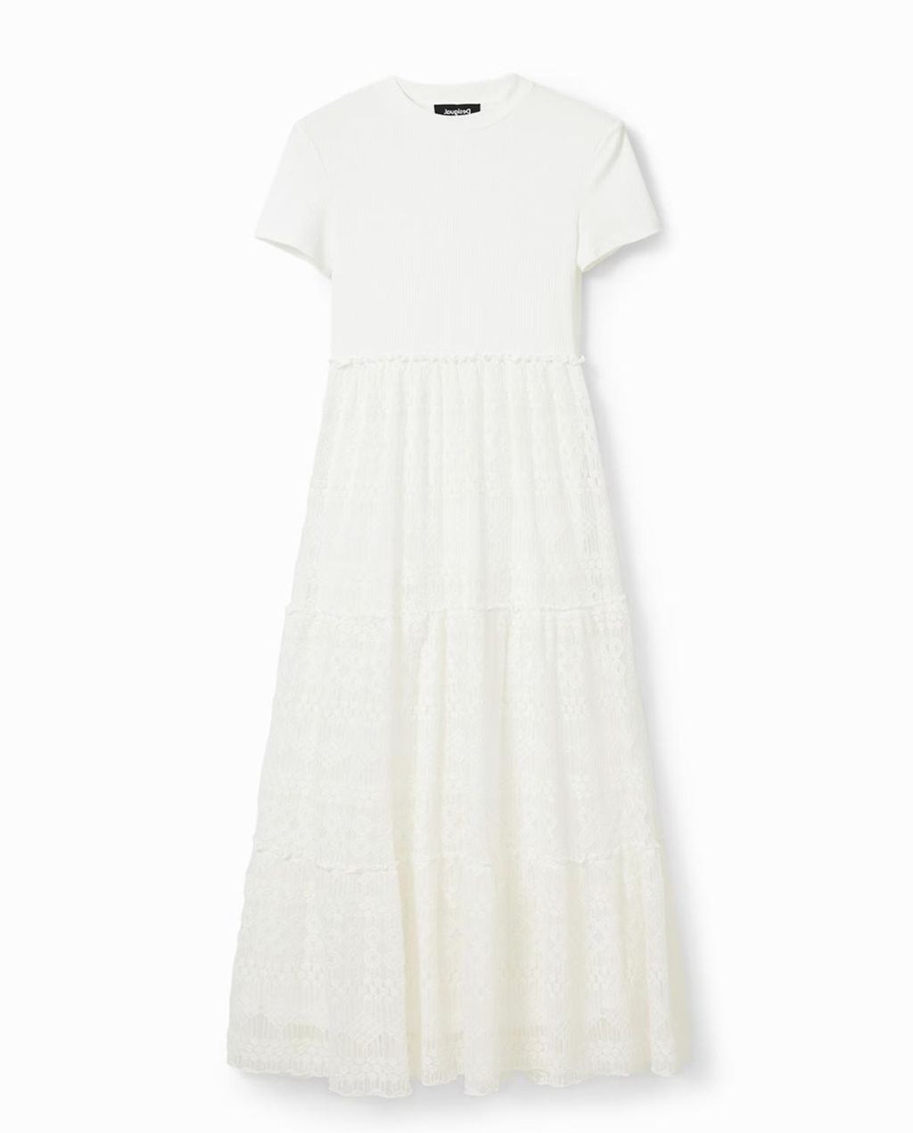 Vestido combinado midi tul de Desigual