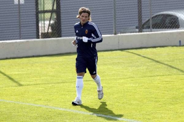 Entrenamiento del lunes del Real Zaragoza