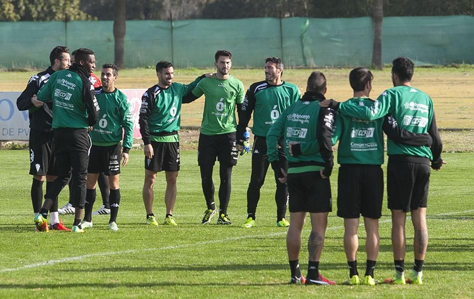 Primer entrenamiento de Luis Carrión.