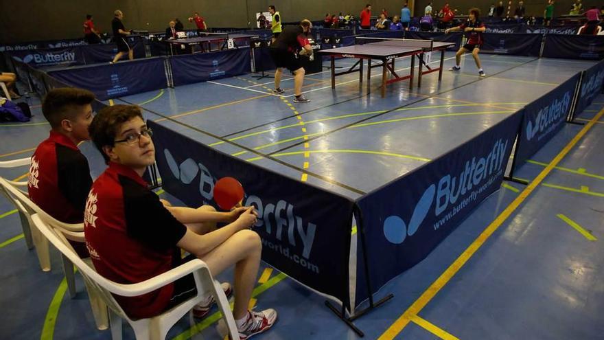 Un momento de la competición en el polideportivo de La Magdalena.