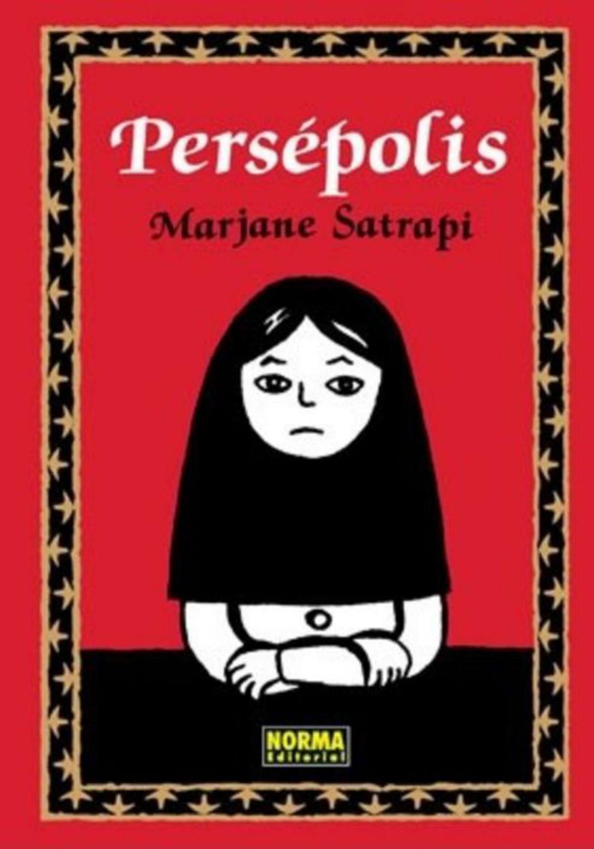 Portada de la novela gráfica 
«Persépolis».