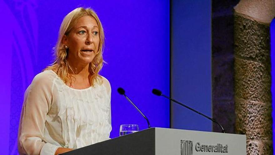 La portaveu del Govern, Neus Munté, en la seva compareixença d&#039;ahir