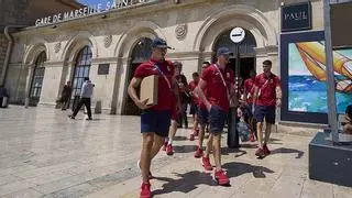 La Selección Olímpica masculina ya está en Marsella para disputar la semifinal de los Juegos de París 2024