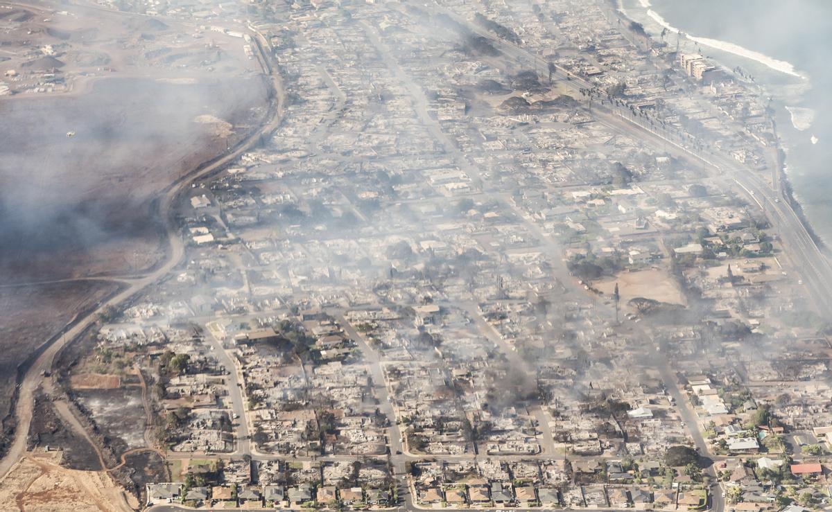 Incendios en la isla de Maui, en Hawái