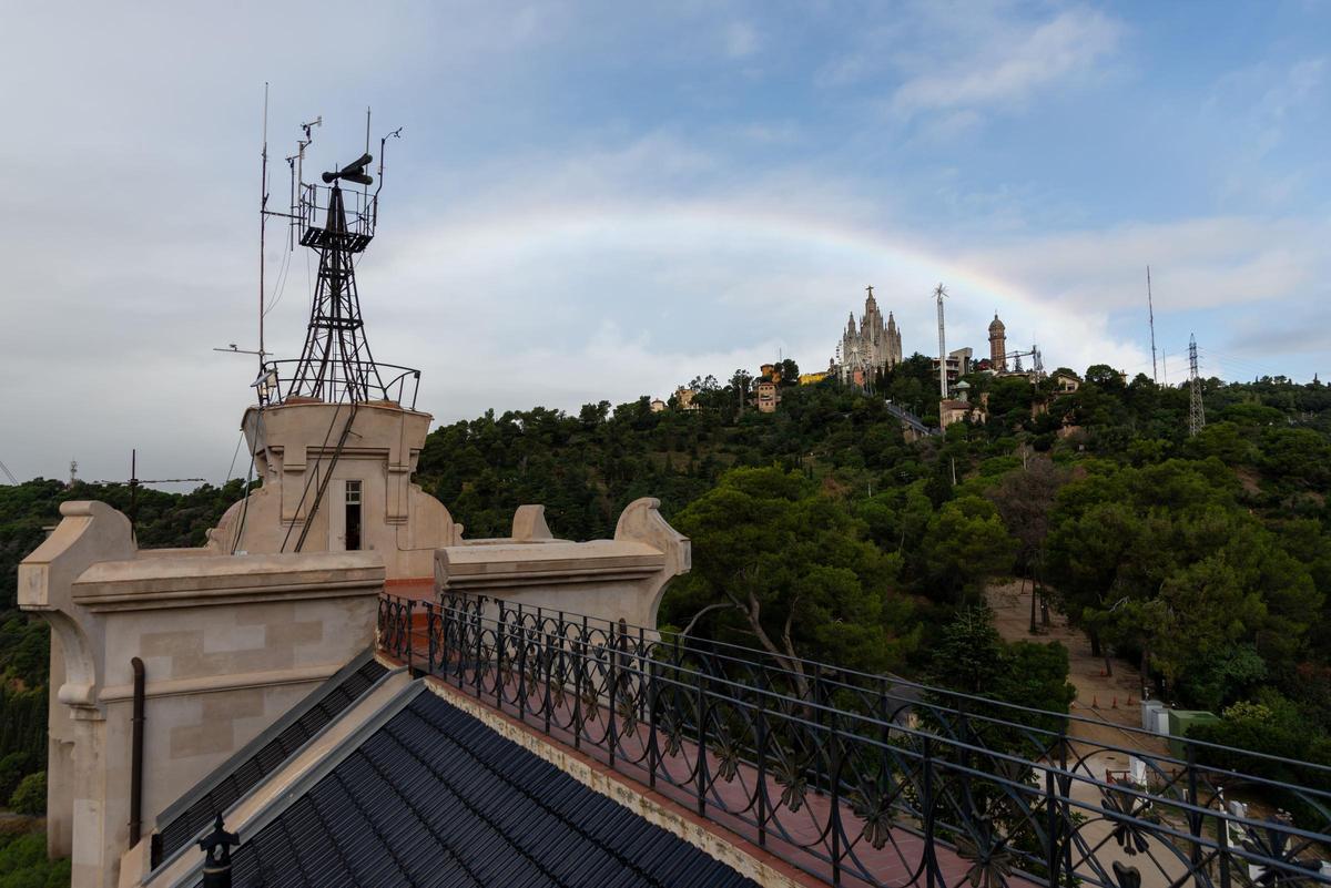 Una imagen del Tibidabo este domingo