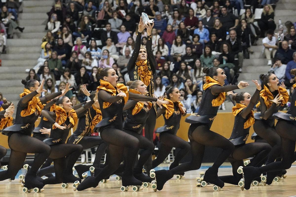 El CPA Olot durant la seva actuació al campionat territorial realitzat al febrer a Fontajau.