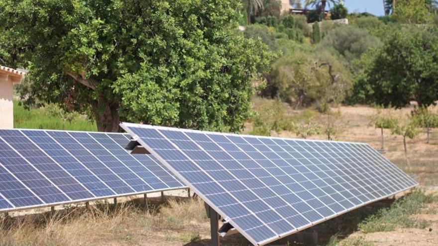 Solarpaneele auf Mallorca.