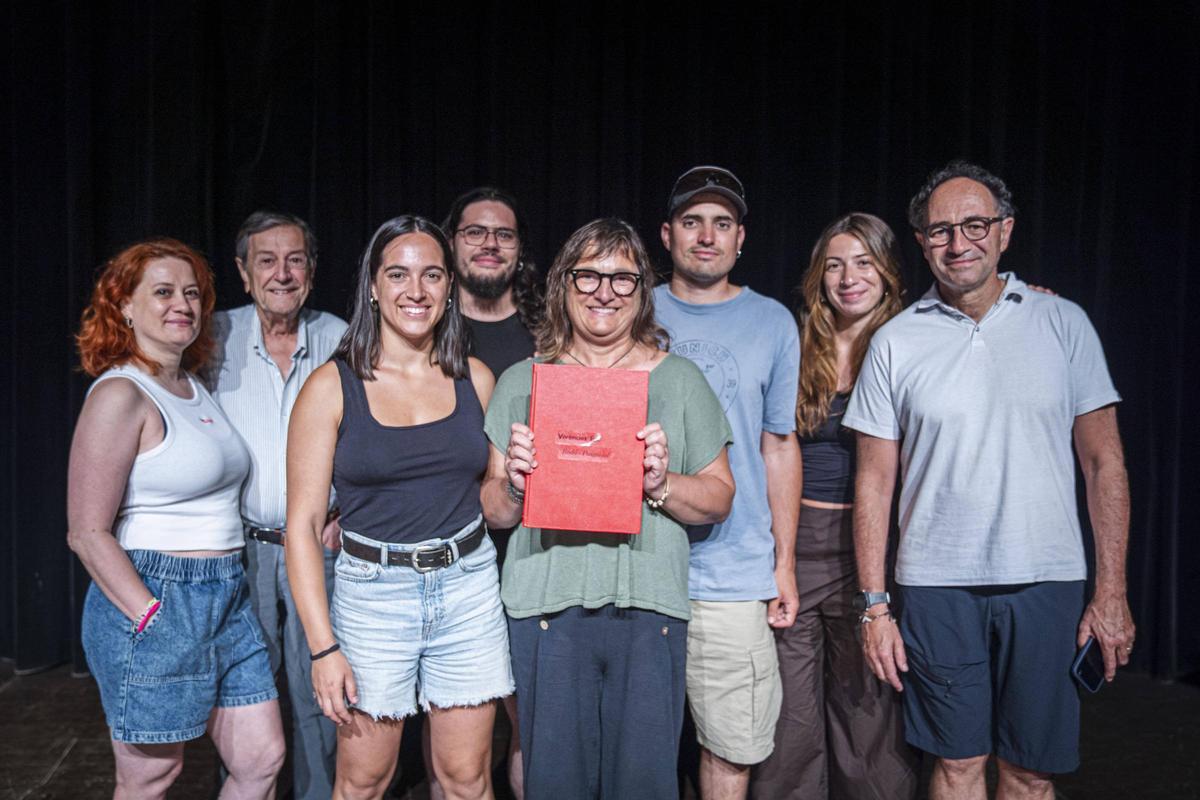 Família Rodó-Puigoriol, ahir, a la Sala Petita del Kursaal