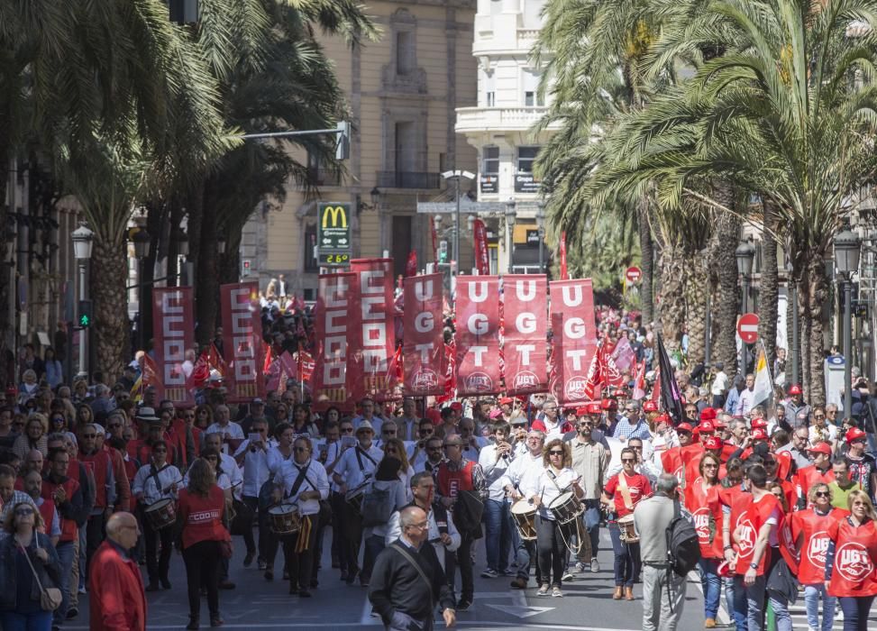 Manifestación del Día del Trabajo en València