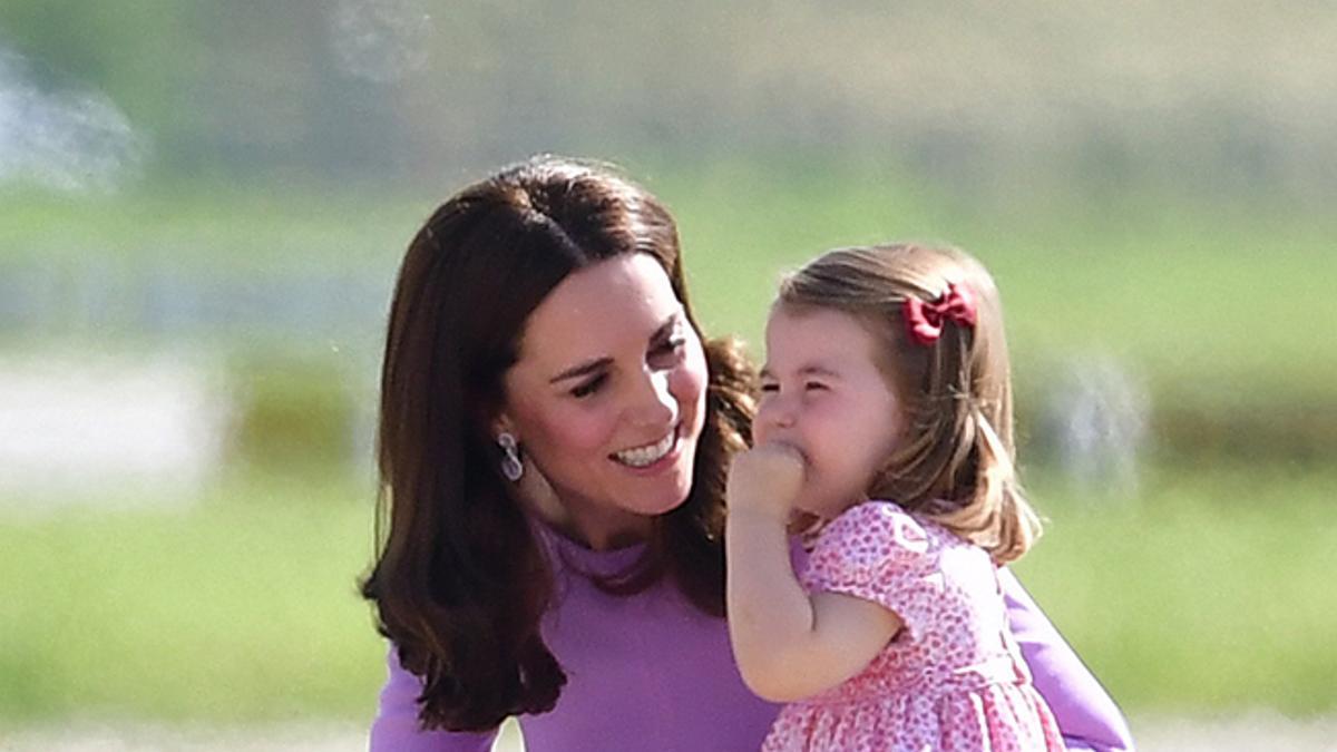 Kate Middleton junto a su hija, la princesa Charlotte