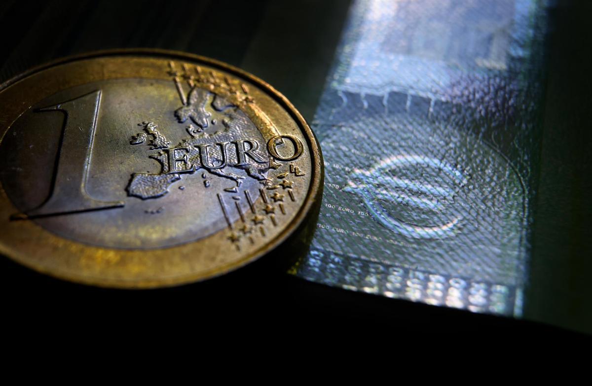 Una moneda de euro.