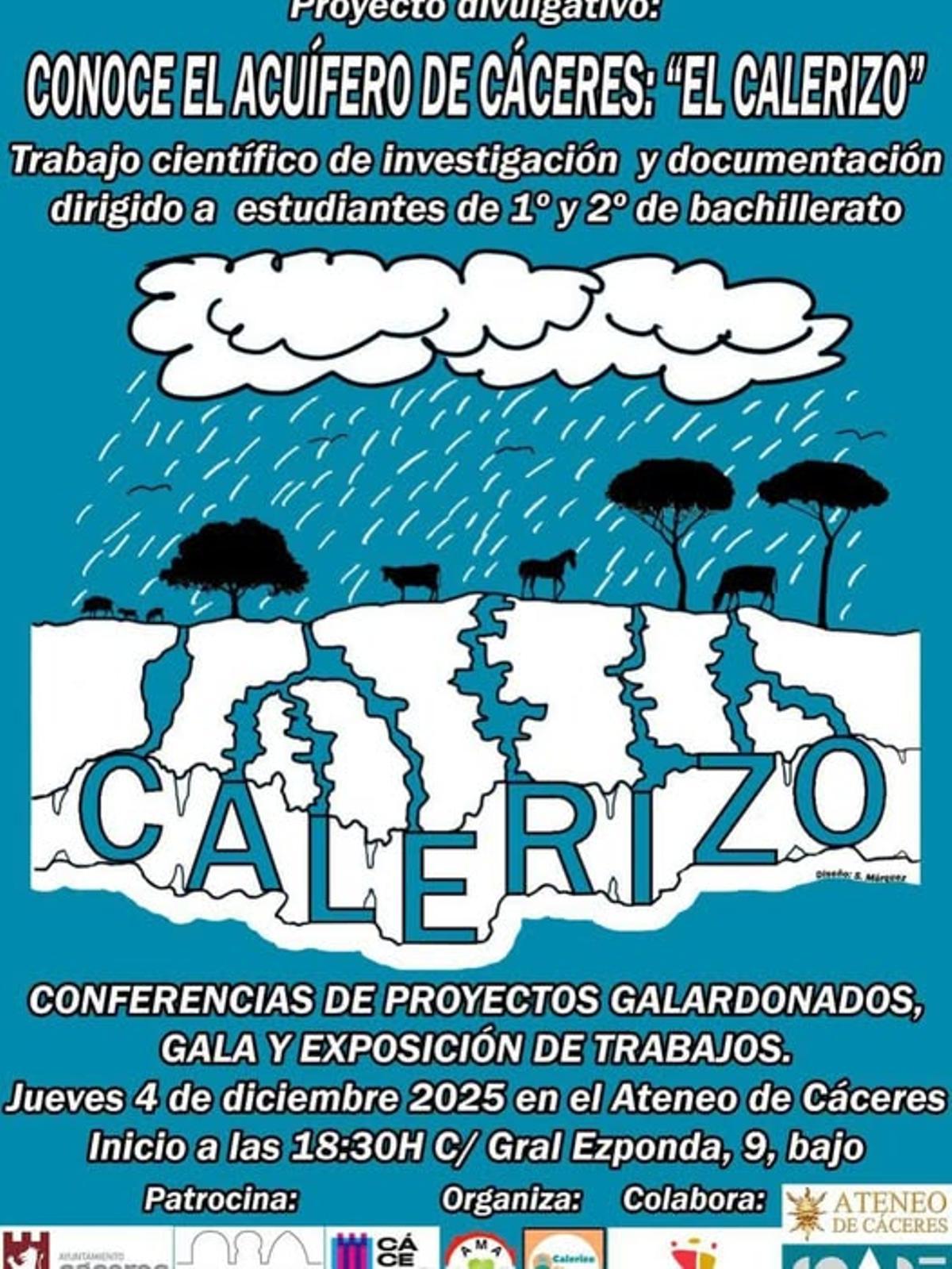 Cartel oficial del evento en el Ateneo de Cáceres.