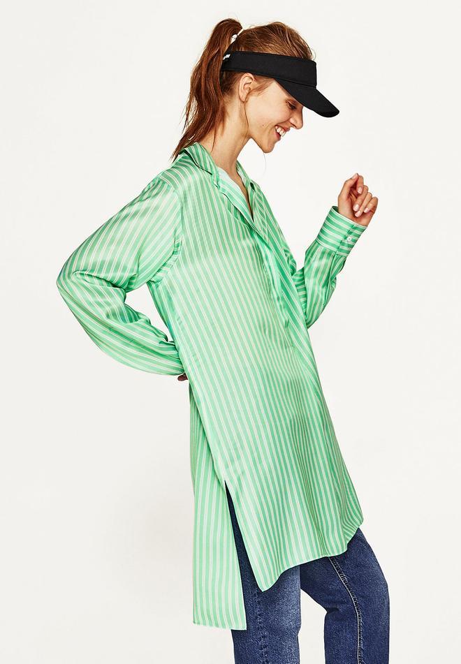 La camisa verde de Zara
