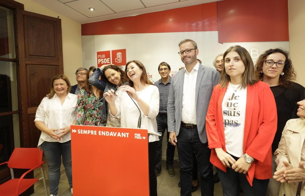 El PSOE de Baleares celebra su victoria electoral