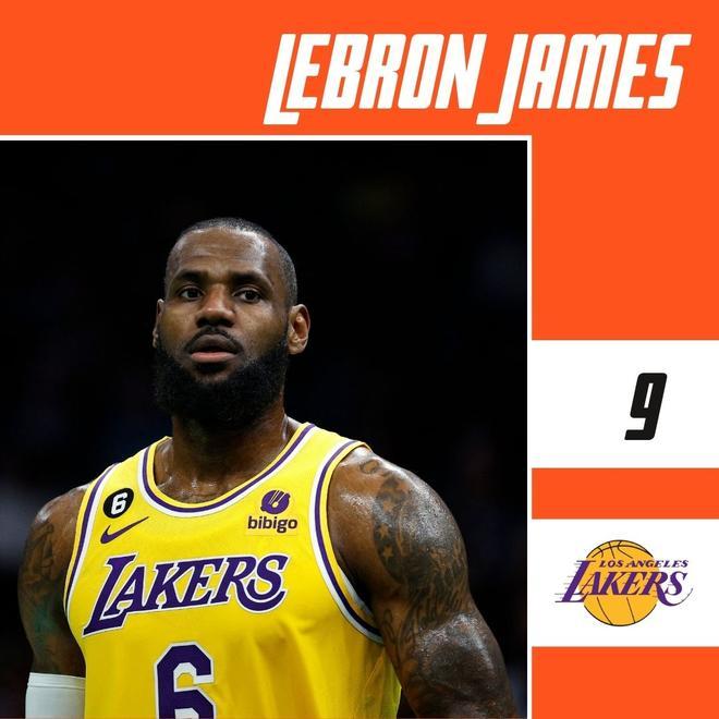 9 - LeBron James