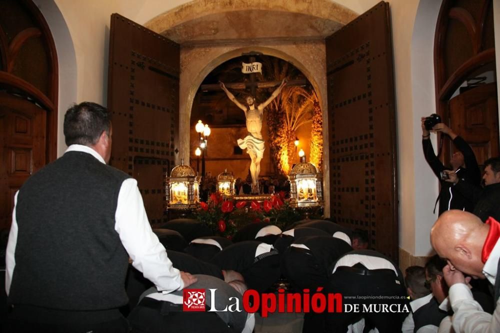 Encuentro en Lorca del Cristo de la Sangre, Señor de la Penitencia y la Virgen de la Soledad