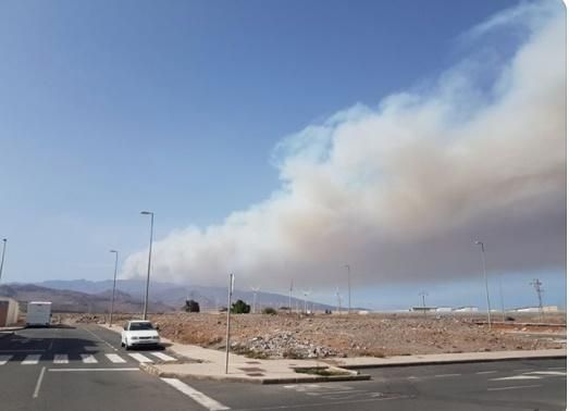 Incendio en Tejeda