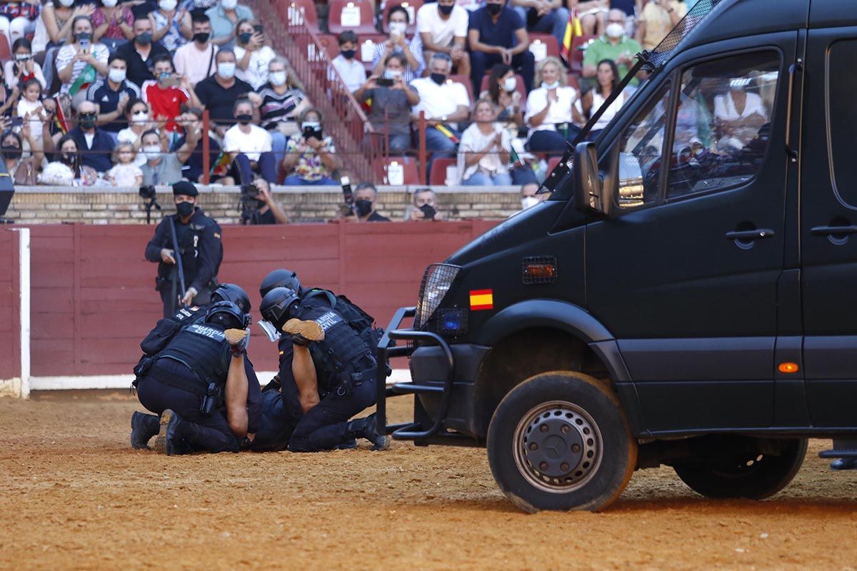 Exhibición de la Guardia Civil en la plaza de toros de Córdoba