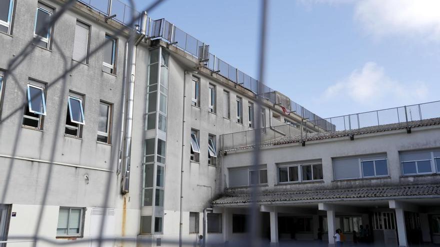 El colegio Cova Terreña de Baiona, en plena reforma integral.