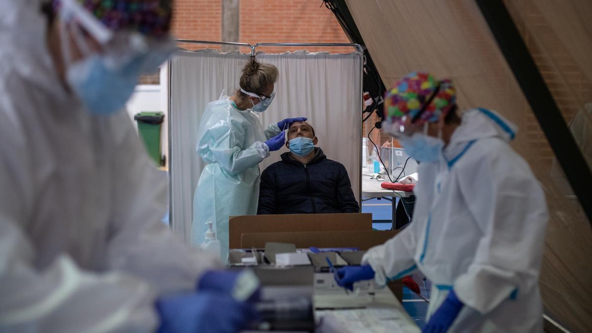 Pruebas de cribado masivo de coronavirus en la Ciudad Deportiva