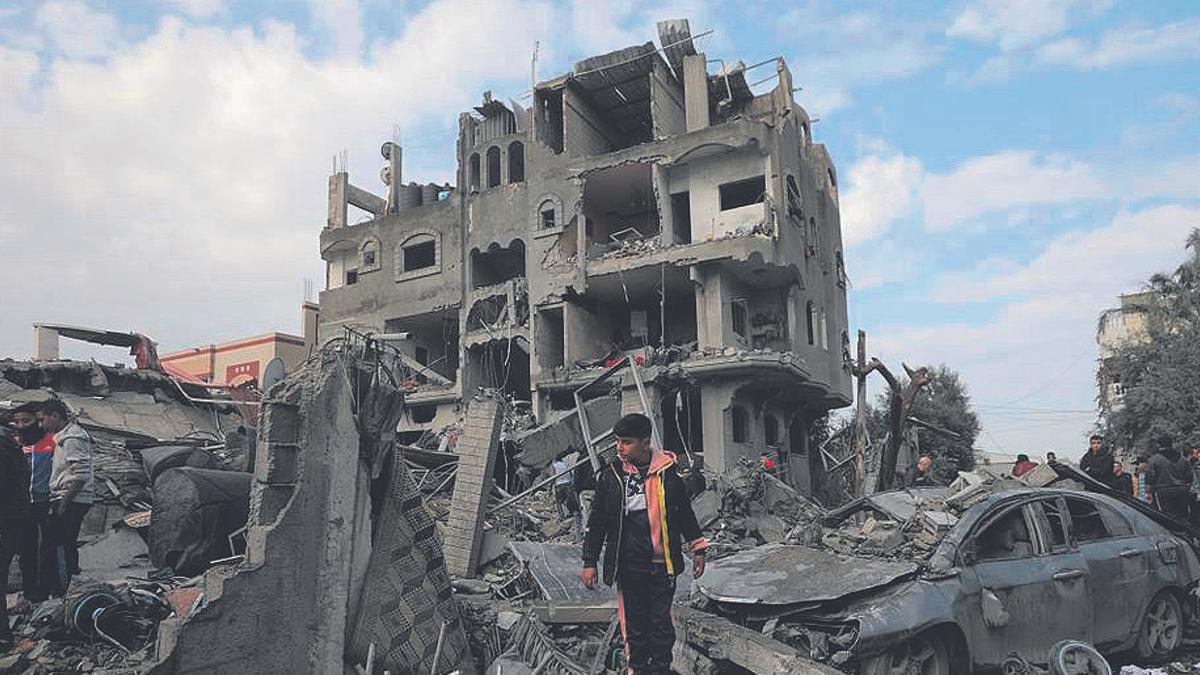 Desolación en Gaza tras los bombardeos de Israel.