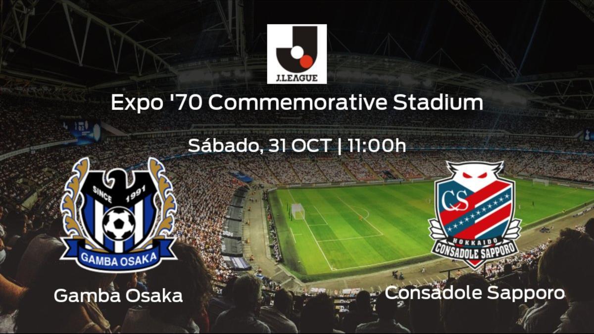 Previa del encuentro de la jornada 25: Gamba Osaka - Consadole Sapporo