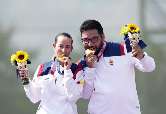 Fátima Gálvez y Alberto Fernández celebran su oro: "Estamos todavía en un sueño"