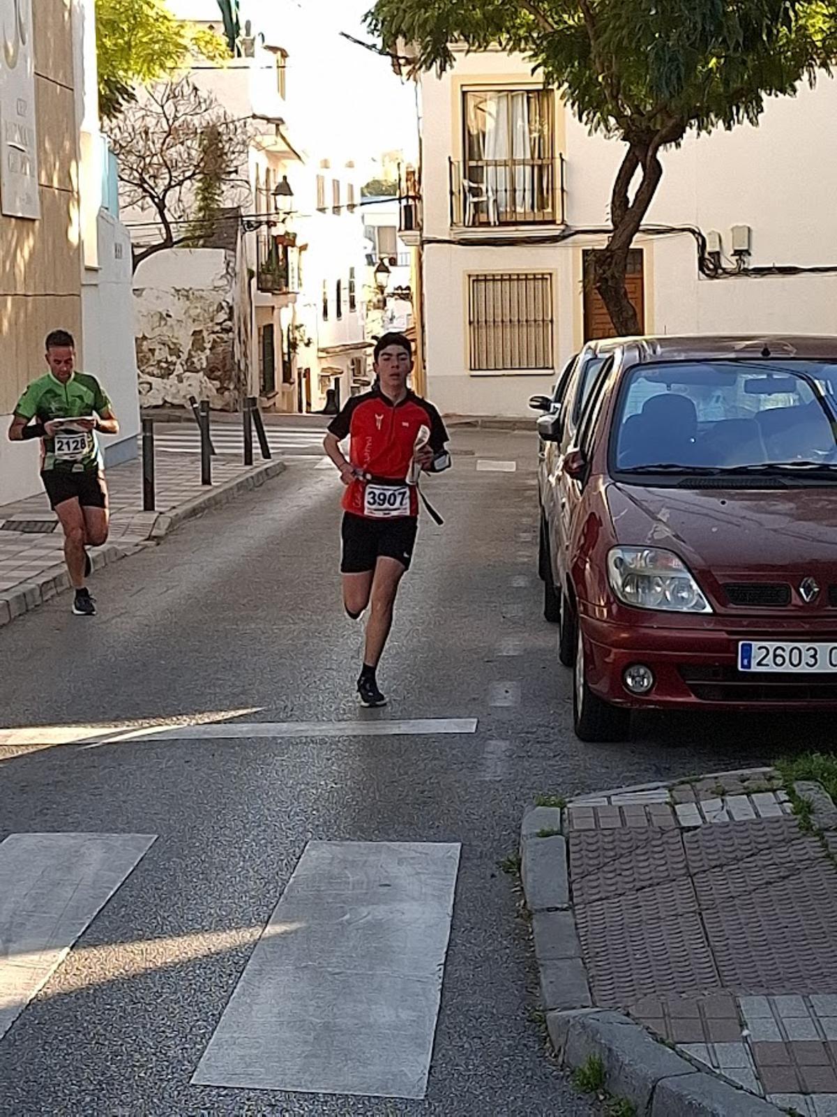 Arnau Benito, del CAX Orientació, en la prueba de Málaga.