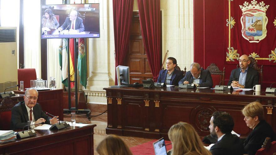 El alcalde, durante su comparecencia en la comisión de investigación de Art Natura.