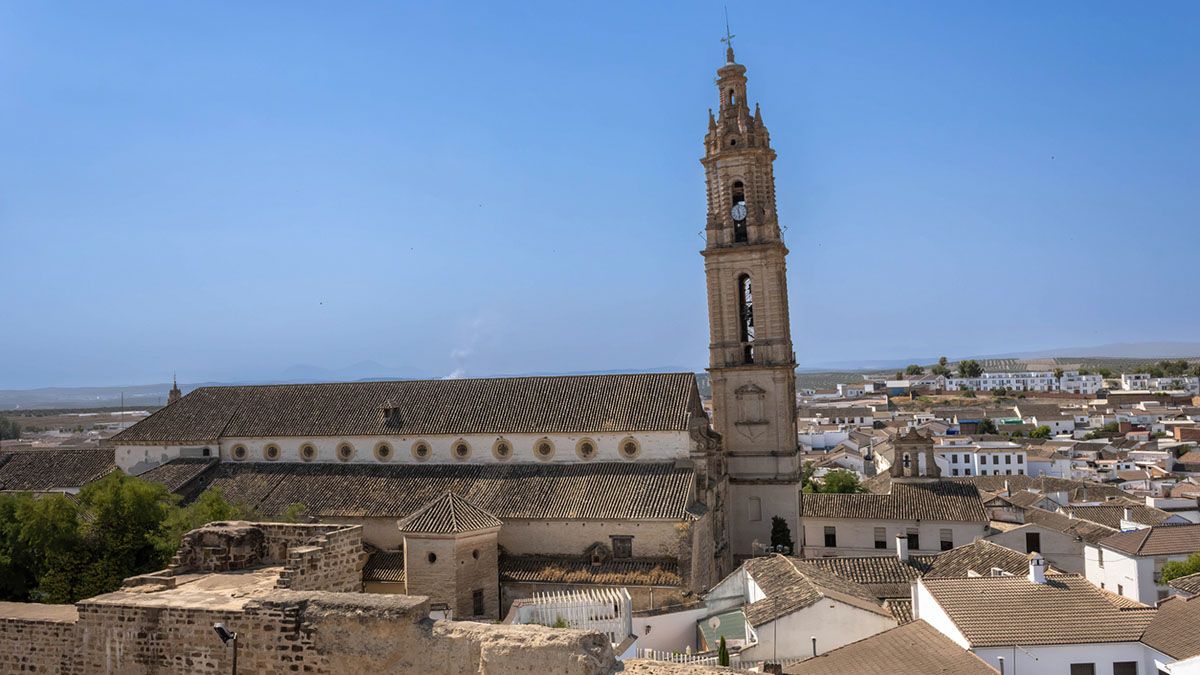 Vista general de Morente, pedanía de Bujalance, durante la Navidad.