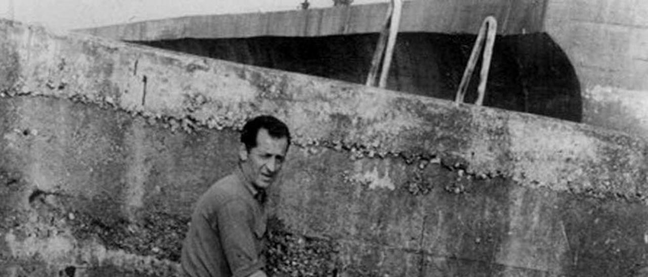 Fernando Cadavieco, durante las obras.