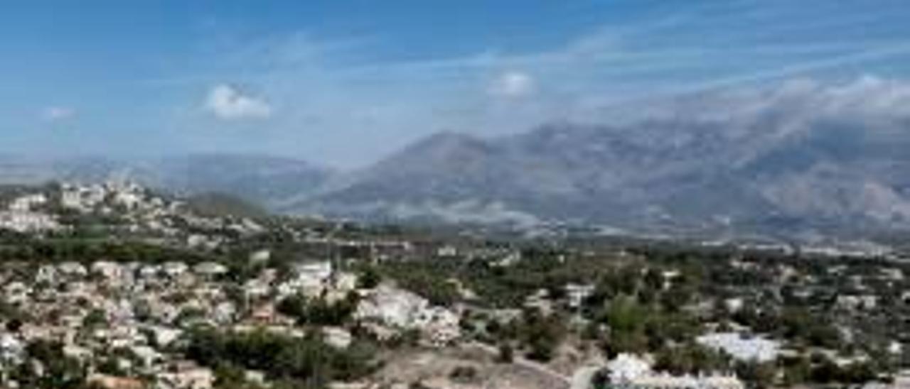 Vista aérea de una zona de urbanizaciones de la comarca.