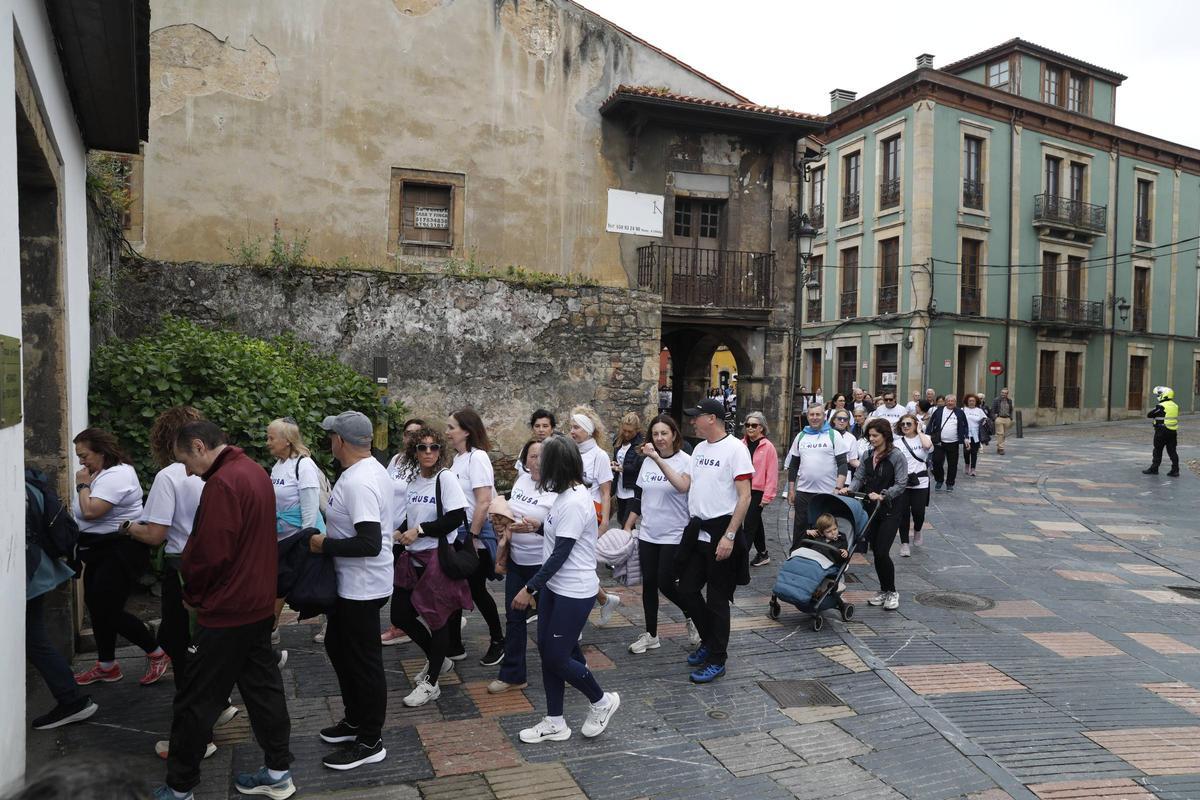 EN IMÁGENES: marcha conmemorativa del 50.º aniversario del HUSA, de Avilés EN IMÁGENES: marcha conmemorativa del 50.º aniversario del HUSA, de Avilés