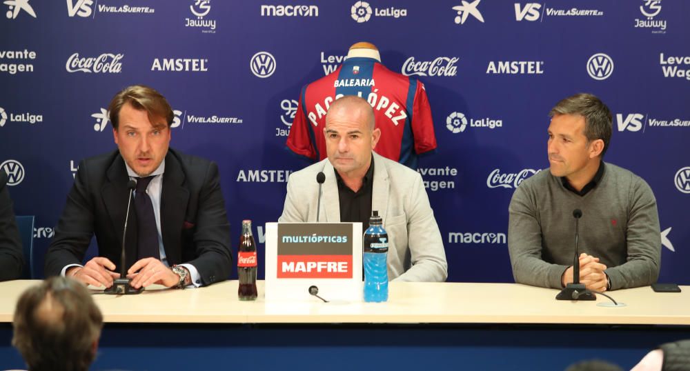 Presentación de Paco López como primer entrenador del Levante UD