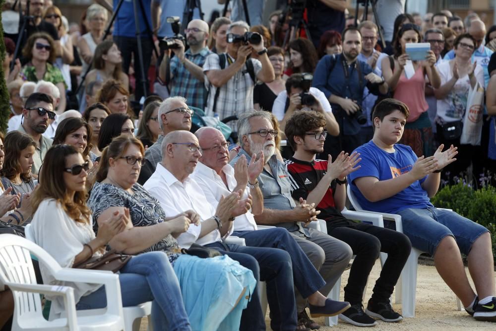 Inauguración del monumento homenaje a las víctimas del metro en el décimo aniversario del accidente